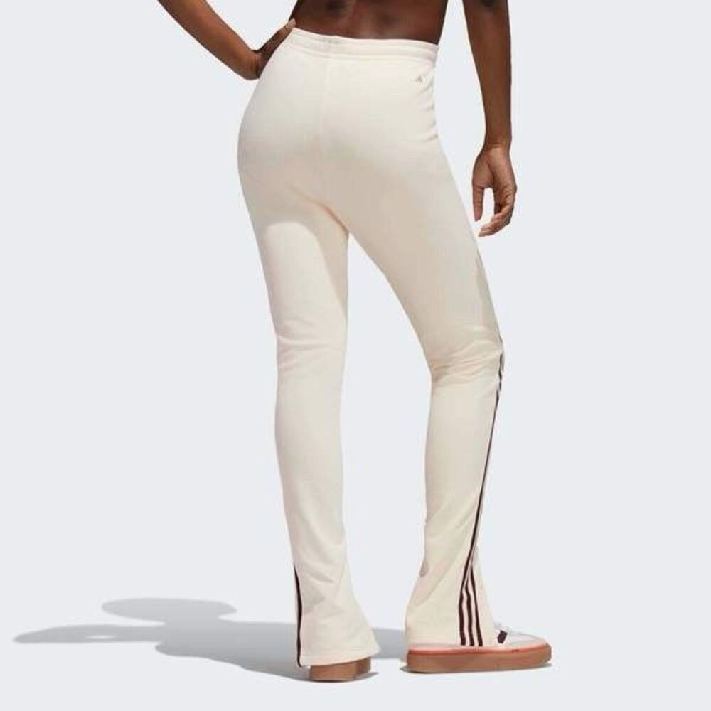 adidas IVY PARK Snap Sweatpants Beyonce Ivory Maroon Striped Track Pant Womens L - Picture 5 of 16